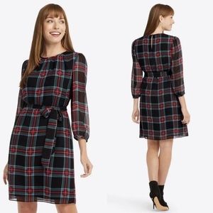 Draper James Belted Shift Dress Georgia Plaid